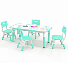 Load image into Gallery viewer, Multi-Functional Graffiti Toddler Table and Chairs Set - 5 Piece Child Furniture

