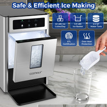 Charger l&#39;image dans la galerie, Kitchen Silver Countertop Ice Maker with Ice Scoop and Water Tray
