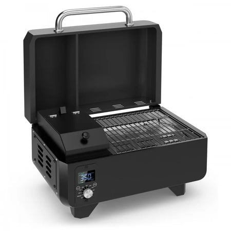 8-in-1 Outdoor Pellet Smoker Grill with Smart Temperature Control System