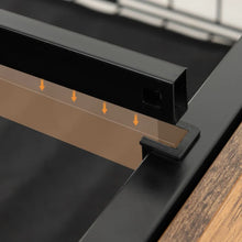 Load image into Gallery viewer, Country Industrial Metal Bed Frame with 4-Drawer Nightstand
