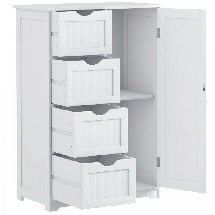Multipurpose Storage Cabinet with 4 Drawers, Wooden
