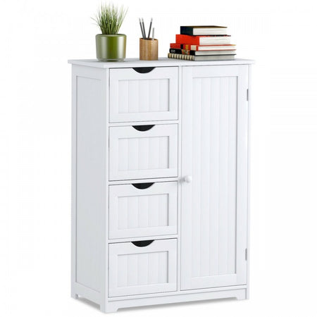 Multipurpose Storage Cabinet with 4 Drawers, Wooden