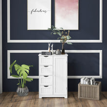 Charger l&#39;image dans la galerie, Multipurpose Storage Cabinet with 4 Drawers, Wooden
