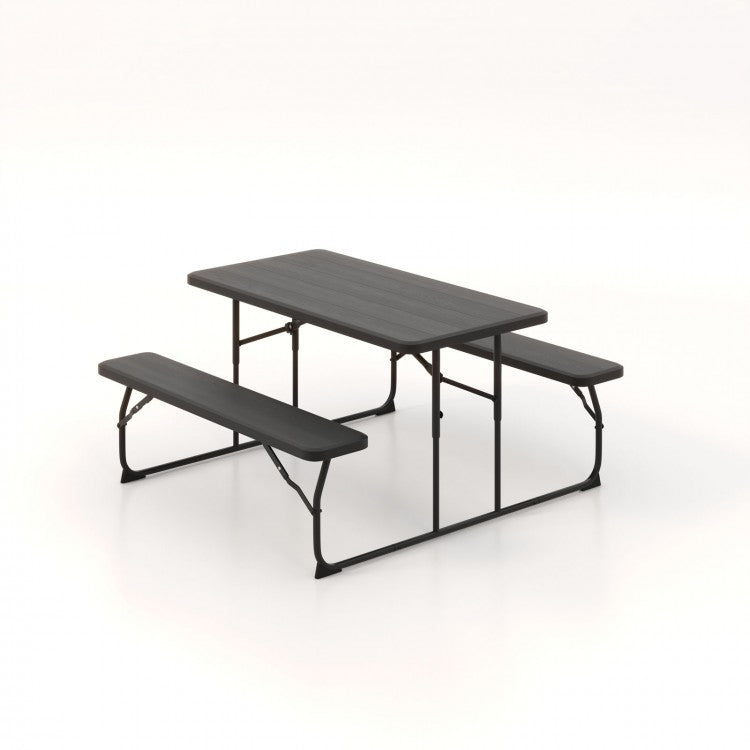 Outdoor Dining Table and Chair Set - 3-Piece Set Suitable for Backyard and Outdoor Gatherings