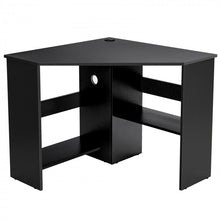 Load image into Gallery viewer, Corner Workstation with Storage Shelves for Bedroom Office and Computer Desk
