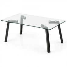 Load image into Gallery viewer, Modern Minimalist Coffee Table with Tempered Glass Top - Suitable for Living Room and Cafe
