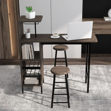 Load image into Gallery viewer, Modern Counter Height Dining Room Sets - 3-Piece Set with Wine Glass Rack and Wine Storage - Suitable for Restaurant and Bar
