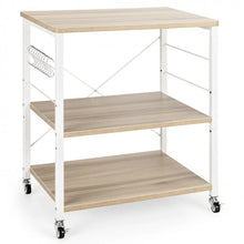 Load image into Gallery viewer, Multi-Purpose Kitchen Microwave Storage Cart with Bread Rack
