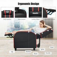 Load image into Gallery viewer, Multi-Functional PU Leather Gaming Massage Recliner Chair with Footrest
