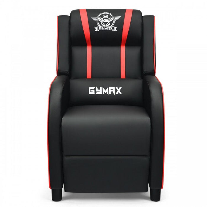 Multi-Functional PU Leather Gaming Massage Recliner Chair with Footrest