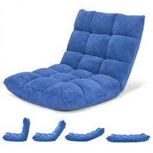 Load image into Gallery viewer, 14-Level Adjustable Padded Floor Chair with Easy Storage
