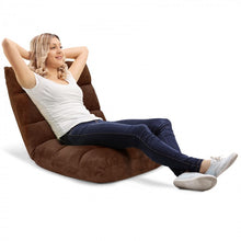 Load image into Gallery viewer, 14-Level Adjustable Padded Floor Chair with Easy Storage
