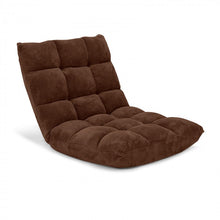 Load image into Gallery viewer, 14-Level Adjustable Padded Floor Chair with Easy Storage
