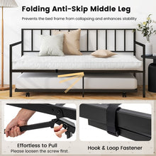 Load image into Gallery viewer, Modern Minimalist Sofa Bed with Pull-Out Wheeled Bed for Two
