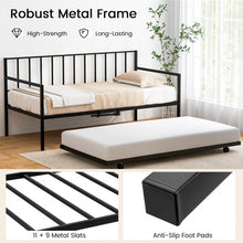 Load image into Gallery viewer, Modern Minimalist Sofa Bed with Pull-Out Wheeled Bed for Two
