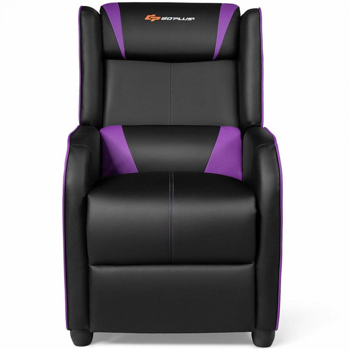 Costway Adjustable Swivel Recliner Chairs with Footrest and Massage Function - Suitable for Living Room and Home Theater