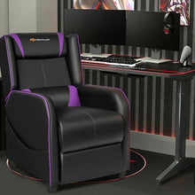 Load image into Gallery viewer, Costway Adjustable Swivel Recliner Chairs with Footrest and Massage Function - Suitable for Living Room and Home Theater
