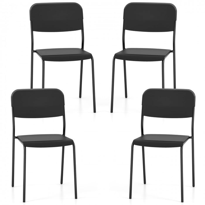 Modern Dining Room Chairs Set of 4 with Metal Legs - Suitable for Restaurant and Kitchen