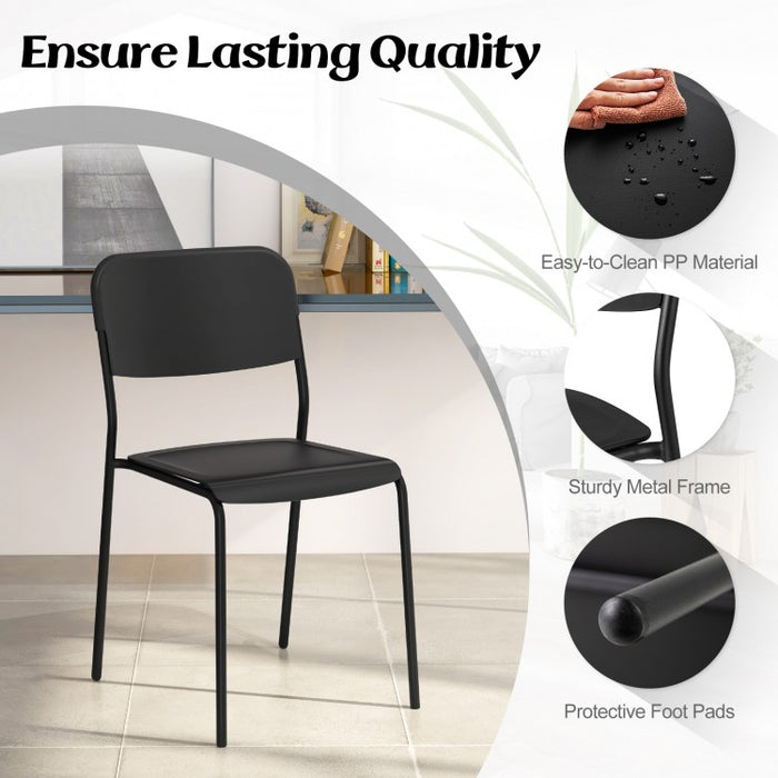 Modern Dining Room Chairs Set of 4 with Metal Legs - Suitable for Restaurant and Kitchen