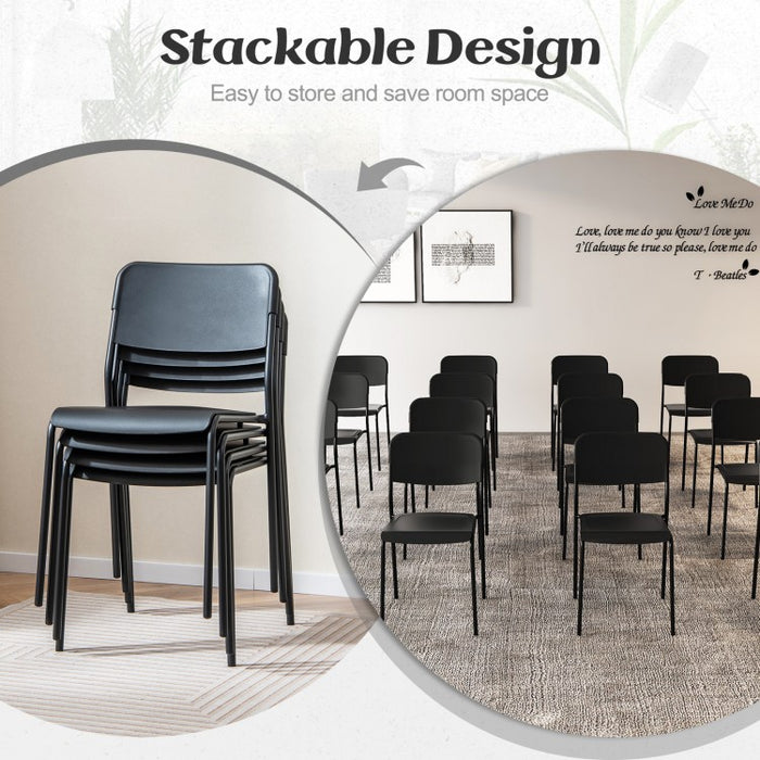 Modern Dining Room Chairs Set of 4 with Metal Legs - Suitable for Restaurant and Kitchen