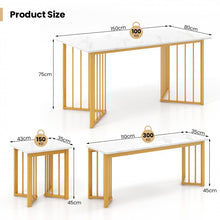 Load image into Gallery viewer, Costway Modern Dining Table Set for 4 with 2 Chairs and 1 Bench - Suitable for Restaurant and Kitchen

