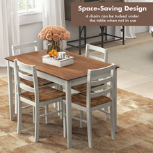 Load image into Gallery viewer, Modern Minimalist Dining Room Table Sets - 5-Piece Set with Rectangular Table and 4 Chairs - Suitable for Kitchen and Restaurant
