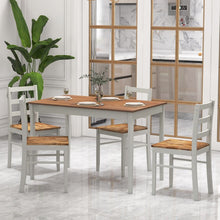 Load image into Gallery viewer, Modern Minimalist Dining Room Table Sets - 5-Piece Set with Rectangular Table and 4 Chairs - Suitable for Kitchen and Restaurant
