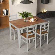 Load image into Gallery viewer, Modern Minimalist Dining Room Table Sets - 5-Piece Set with Rectangular Table and 4 Chairs - Suitable for Kitchen and Restaurant
