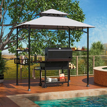 Load image into Gallery viewer, Costway 8x5 ft Outdoor Canopy and Gazebo with Storage Baskets and Hooks - Suitable for Backyard, Pool, and Garden
