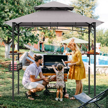 Load image into Gallery viewer, Costway 8x5 ft Outdoor Canopy and Gazebo with Storage Baskets and Hooks - Suitable for Backyard, Pool, and Garden
