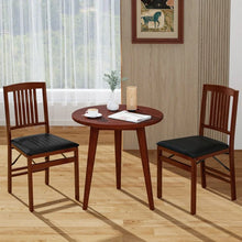 Load image into Gallery viewer, Vintage Dining Chairs Set for Home - 2-Piece Set with Cushioned Seats - Suitable for Restaurant and Cafe
