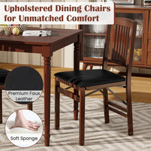 Load image into Gallery viewer, Vintage Dining Chairs Set for Home - 2-Piece Set with Cushioned Seats - Suitable for Restaurant and Cafe
