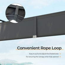 Load image into Gallery viewer, Costway 10x10 ft Outdoor Canopies and Gazebos with Retractable Top - Suitable for Backyard, Garden, and Parties
