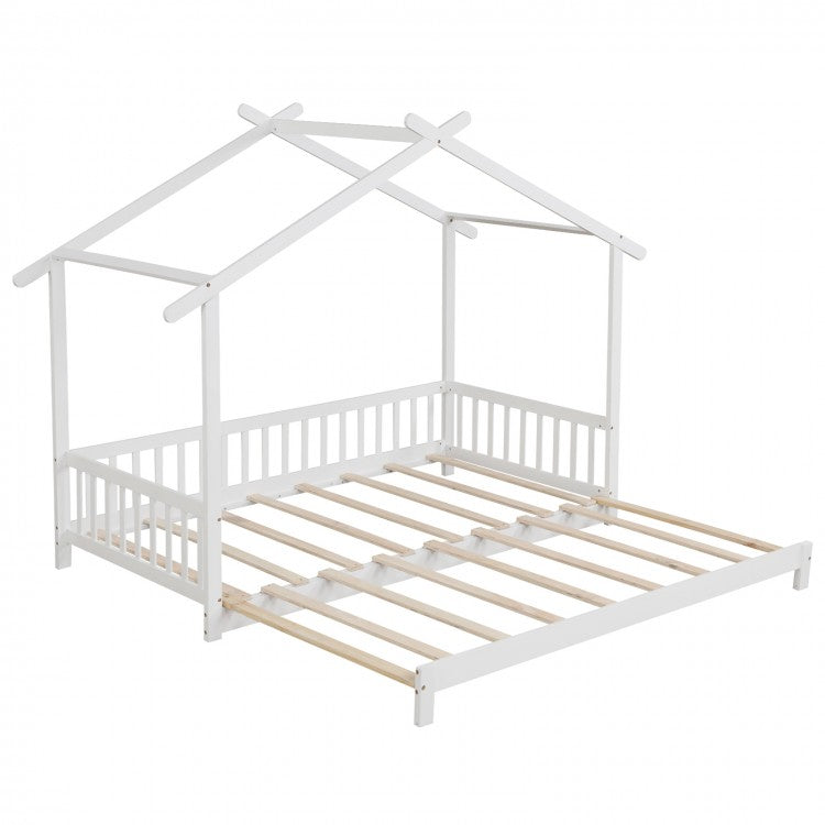 Adjustable Ceiling Mounted Double Bed Frame