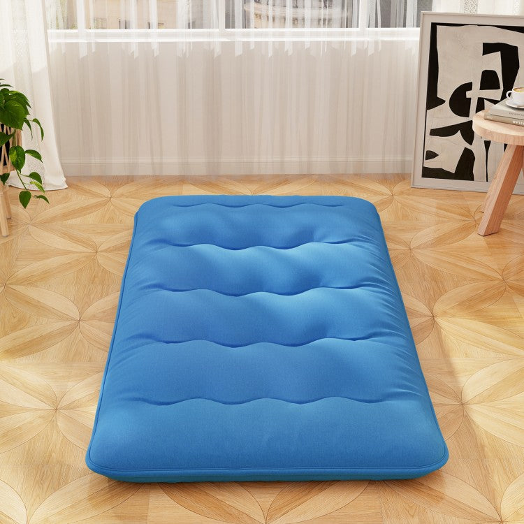 Blue Portable Foldable Futon Mattress