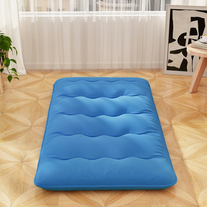 Blue Portable Foldable Futon Mattress