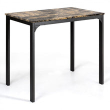 Load image into Gallery viewer, Modern Minimalist Dining Table Set with Marble Top - Includes 2 Cushioned Stools - Suitable for Restaurant and Cafe
