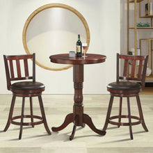 Load image into Gallery viewer, Costway Vintage Outdoor Dining Chairs Counter Stool Swivel Set of 2 - Suitable for Bar and Restaurant
