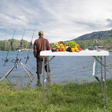 Charger l&#39;image dans la galerie, Outdoor Folding Camping Table with Faucet Sprayer - Suitable for Camping, Fishing, and Hiking
