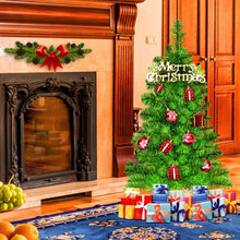 Load image into Gallery viewer, Small Tabletop Christmas Tree with Burlap Base - Suitable for Christmas Decorations
