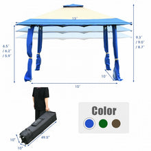Load image into Gallery viewer, 13 x 13 Ft Outdoor Garden Portable Pop-Up Canopy Gazebo with Carrying Bag
