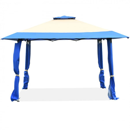 13 x 13 Ft Outdoor Garden Portable Pop-Up Canopy Gazebo with Carrying Bag
