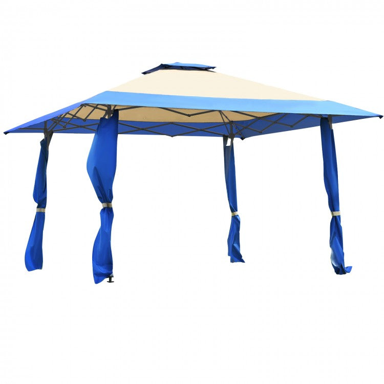 13 x 13 Ft Outdoor Garden Portable Pop-Up Canopy Gazebo with Carrying Bag