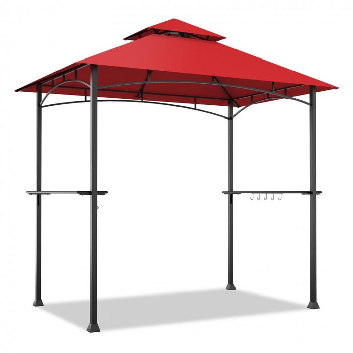 Costway 8x5 ft Canopy Outdoor Tent Gazebo - Suitable for Backyard Weddings and Parties