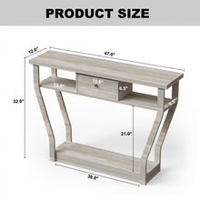 Load image into Gallery viewer, Costway Modern Entryway Console Table with Drawers - Suitable for Living Room and Porch
