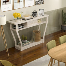 Load image into Gallery viewer, Costway Modern Entryway Console Table with Drawers - Suitable for Living Room and Porch

