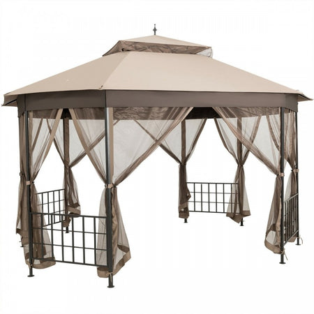10'x12' Octagonal Outdoor Patio Gazebo Canopy Tent