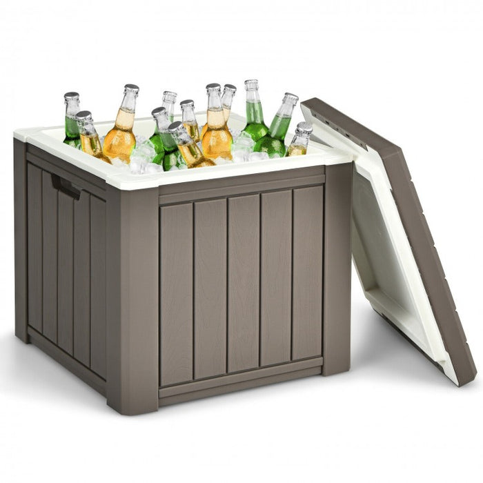 Portable 10-Gallon Cooler for Outdoor Camping and Backyard Use
