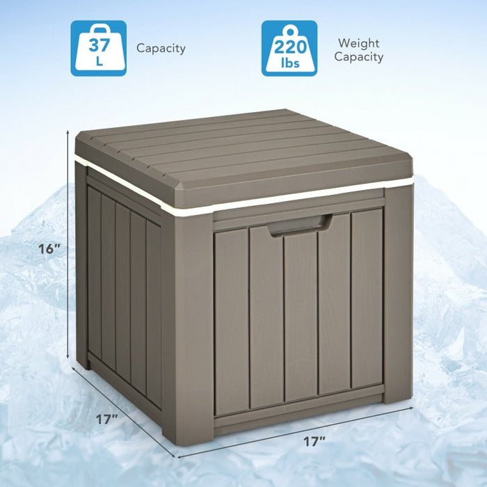 Portable 10-Gallon Cooler for Outdoor Camping and Backyard Use