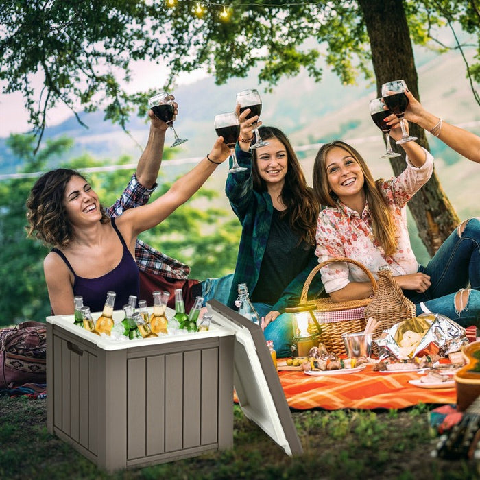 Portable 10-Gallon Cooler for Outdoor Camping and Backyard Use